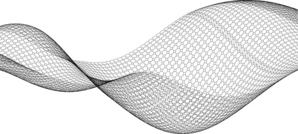 soyut geometri dalgalı yüzey 3 boyutlu illüstrasyon
