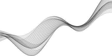 soyut geometri dalgalı yüzey 3 boyutlu illüstrasyon