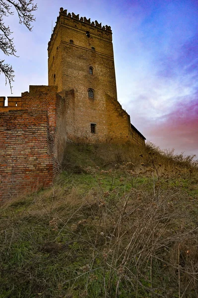 Замок Исторической Архитектуры Старом Городе — стоковое фото