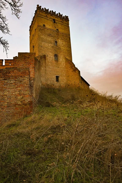 Замок Исторической Архитектуры Старом Городе — стоковое фото