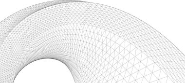 soyut geometri dalgalı yüzey 3 boyutlu illüstrasyon