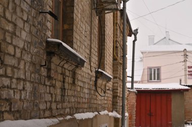 Eski şehrin tarihi mimari parçaları, şehir.