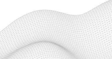 soyut geometri dalgalı yüzey 3 boyutlu illüstrasyon