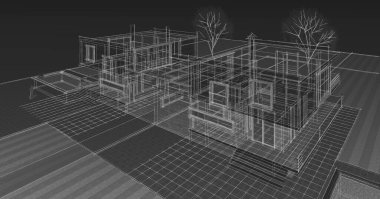 Belediyenin çizim konsepti 3D illüstrasyon