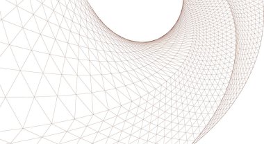 soyut geometri dalgalı yüzey 3 boyutlu illüstrasyon