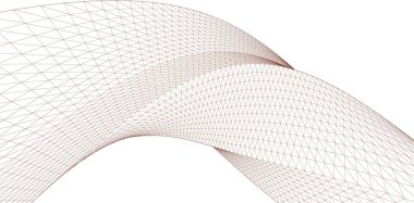 soyut geometri dalgalı yüzey 3 boyutlu illüstrasyon