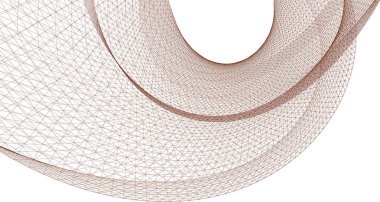 soyut geometri dalgalı yüzey 3 boyutlu illüstrasyon