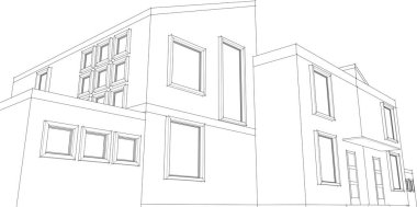 Belediyenin çizim konsepti 3D illüstrasyon