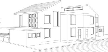 Belediyenin çizim konsepti 3D illüstrasyon