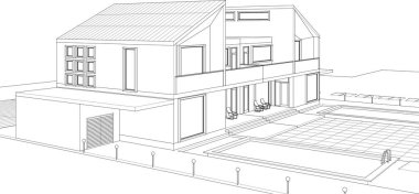 Belediyenin çizim konsepti 3D illüstrasyon