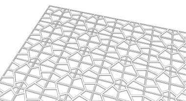 soyut geometrik desen, siyah ve beyaz arkaplan 