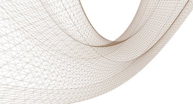 soyut geometri dalgalı yüzey 3 boyutlu illüstrasyon