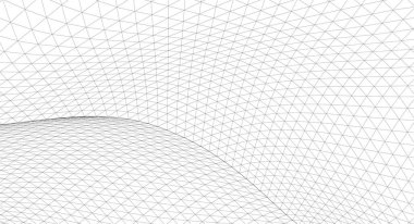 soyut geometri dalgalı yüzey 3 boyutlu illüstrasyon