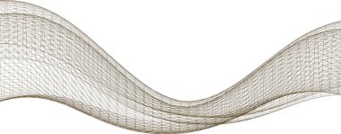 soyut geometri dalgalı yüzey 3 boyutlu illüstrasyon