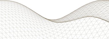 soyut geometri dalgalı yüzey 3 boyutlu illüstrasyon