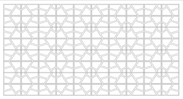 Pola Geometris Abstrak Latar Belakang Hitam Dan Putih - Stok Vektor