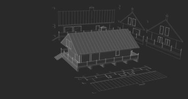 konut mimari planı 3D oluşturma
