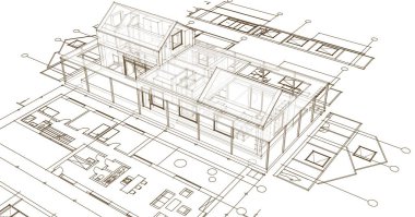 Konut planı, 3D illüstrasyon