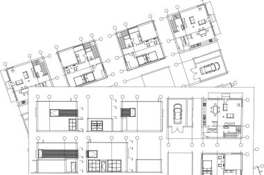 Ev planı, planlar. vektör