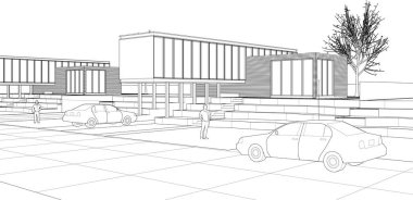 3D mimari sanat, dijital duvar kağıdı