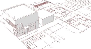 soyut mimari duvar kağıdı, dijital arkaplan