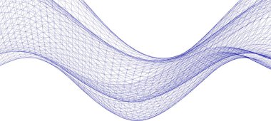 Soyut dalga çizgileri. 3D görüntüleme. dijital teknoloji arkaplanı.
