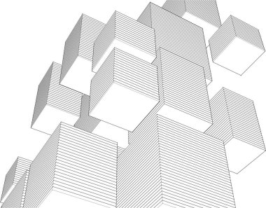 soyut mimari duvar kağıdı, dijital arkaplan