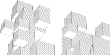 soyut mimari duvar kağıdı, dijital arkaplan