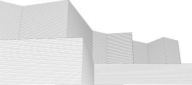 minimal geometrik mimari binalar