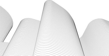 3d mimari sanat, vektör illüstrasyonu