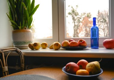 Sonbaharda taze sebzeler.