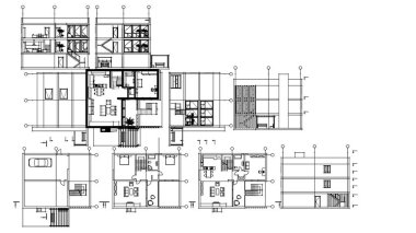 ev planı, çizim, vektör illüstrasyonu.