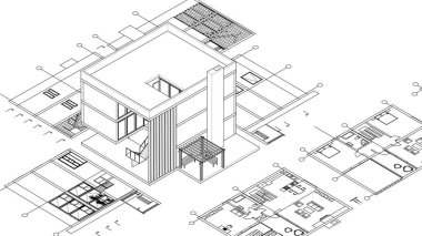 soyut mimari duvar kağıdı, dijital arkaplan