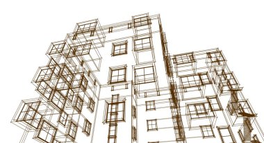 soyut mimari duvar kağıdı tasarımı, dijital konsept arkaplan