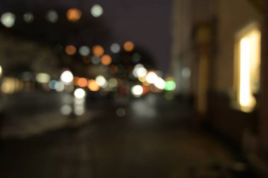 Bulanık şehir ışıkları arka planı