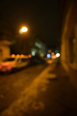 Şehrin bulanık arkaplanı