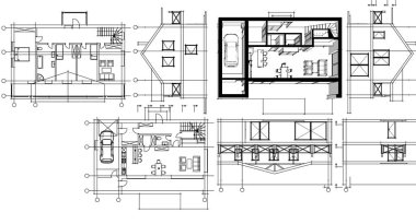 Evin robot resmi. vektör illüstrasyonu.