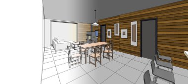 Modern evin iç tasarımı