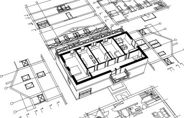 ev planı çizimi 3D