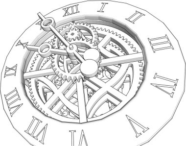 Anahtarı siyah beyaz olan pusula