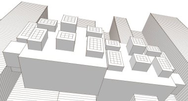 3D mimari sanat, dijital duvar kağıdı