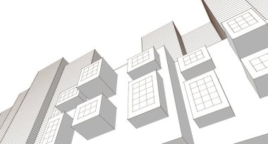 Ev cephesi, mimari konsept. 3 tasarım