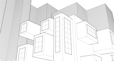 çizgili mimari duvar kağıdı, dijital arkaplan