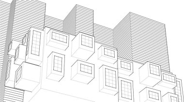 soyut mimari duvar kağıdı, dijital arkaplan