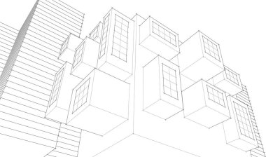 soyut mimari duvar kağıdı, dijital arkaplan
