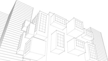 soyut mimari duvar kağıdı, dijital arkaplan