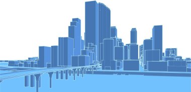 soyut mimari 3d oluşturma arkaplanı