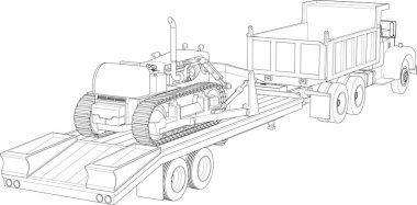 Ceset taşıyan bir kamyonet..