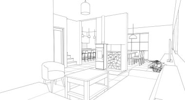 Oturma odasının tasarımı