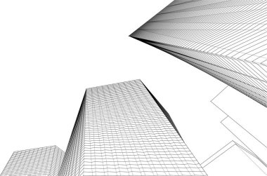 modern arkaplan, mimari çizim